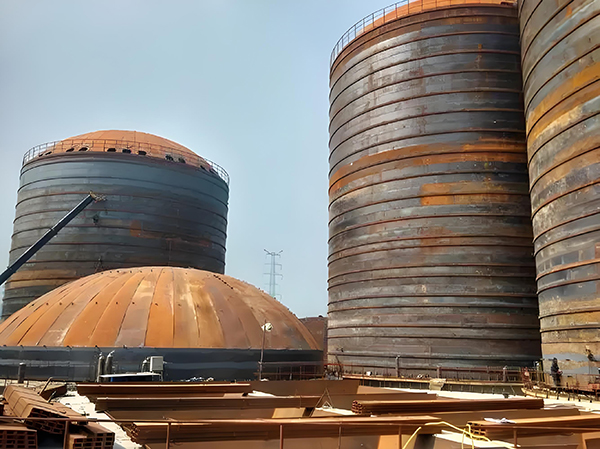 总口管理区焦粉钢板仓